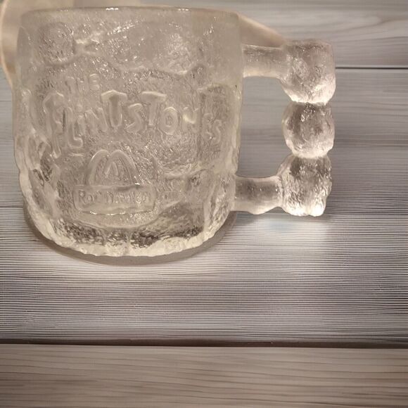 McDonald’s Flintstones The Movie Roc Donald’s Rocky Road Drinking Glass Mug - Picture 1 of 10